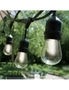Milano Decor Edison Globe Solar Lamp String Lights - White - 20 Lights, hi-res