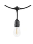 Milano Decor Edison Globe Solar Lamp String Lights - White - 20 Lights, hi-res