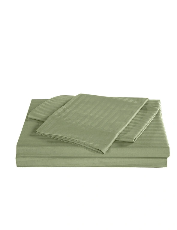 Royal Comfort Kensington 1200TC 100% Cotton Stripe Quilt Cover Set, hi-res image number null