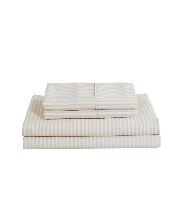 Royal Comfort Striped Linen Quilt Cover Set | Crossroads