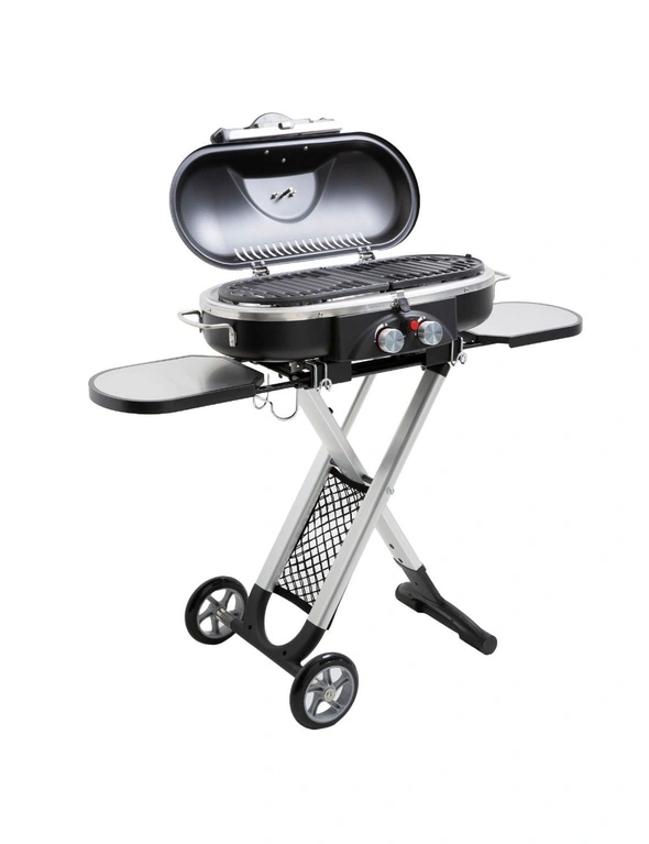 Havana Outdoors BBQ Mate Portable Gas Twin Burn Grill - Black, hi-res image number null
