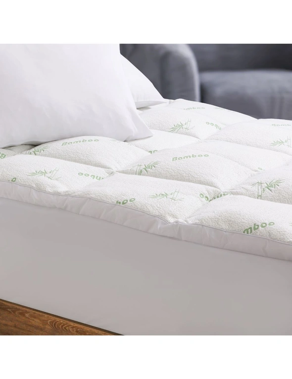 Royal Comfort Luxury Bamboo Covered Mattress Topper - 1000GSM, hi-res image number null