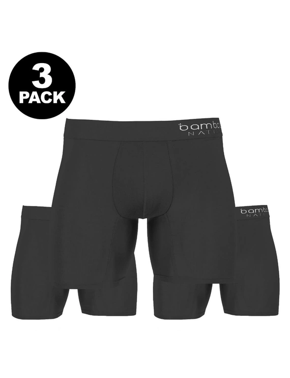 Bamboo Nation 3 Pack Boxer Briefs, hi-res image number null