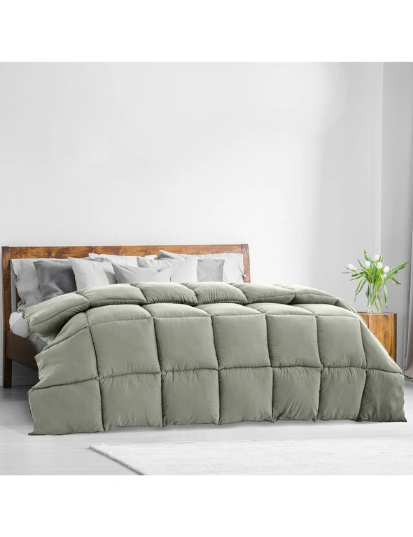 Royal Comfort Ultra-Warm 800GSM Charcoal Quilt, hi-res image number null