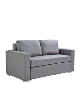 Casa Decor Selena 2 in 1 Sofa Couch Lounge Fabric Charcoal 2 Seater
