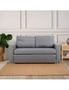 Casa Decor Selena 2 in 1 Sofa Couch Lounge Fabric Charcoal 2 Seater, hi-res