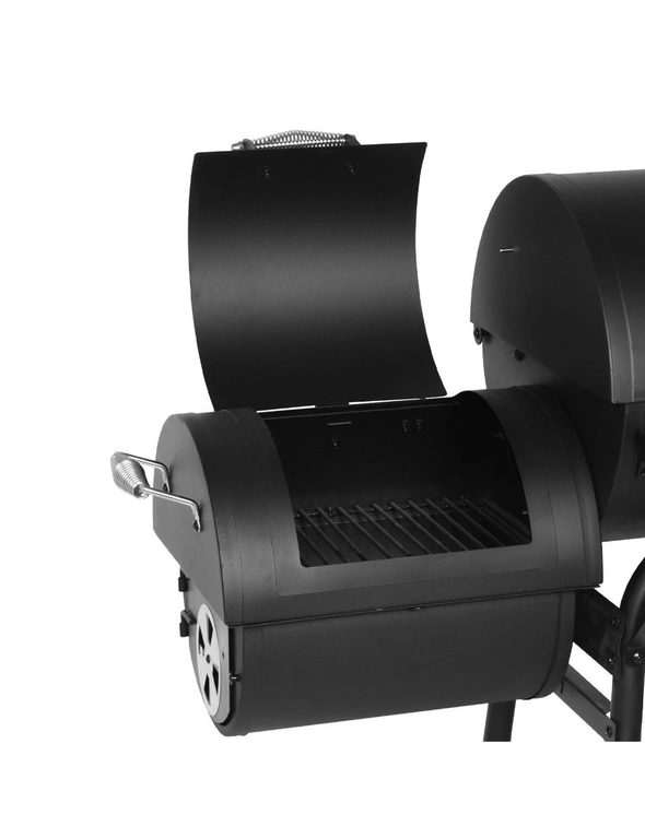 Havana Outdoors Charcoal 2-IN-1 BBQ Smoker Grill Barbecue Outdoor Cooking, hi-res image number null