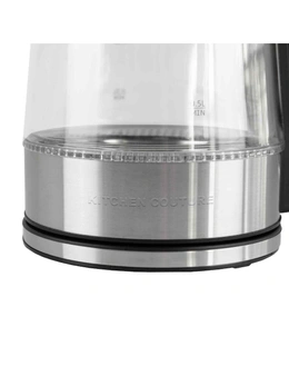 Kitchen Couture Cool Touch Stainless Steel LED Glass Kettle