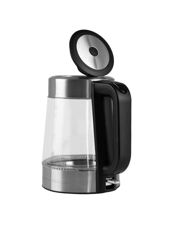 Kitchen Couture Cool Touch Stainless Steel LED Glass Kettle, hi-res image number null