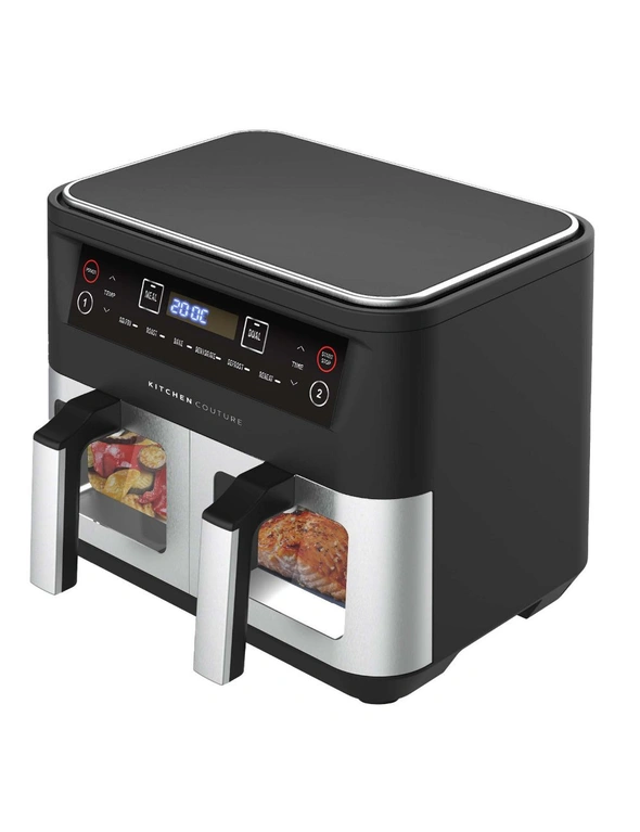 Kitchen Couture Dual View 10L Stainless Air Fryer, hi-res image number null