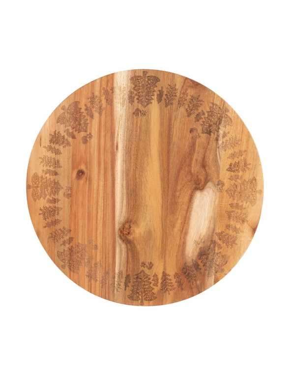 Bread and Butter 18 Inch Wooden Lazy Susan Tray - Trees, hi-res image number null
