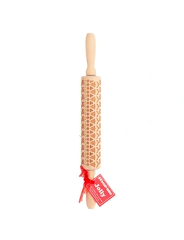 Bread and Butter Laser Etch Wooden Rolling Pin - Fairisle