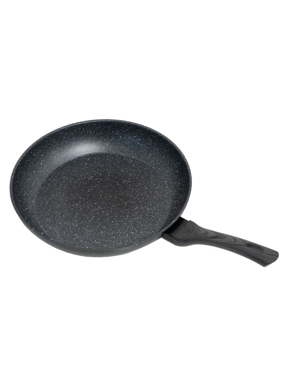 Stone Chef Forged Frying Pan Cookware Kitchen Fry Pan Black Grey Handle 24cm, hi-res image number null