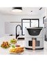 Kitchen Couture 6L Clear View Air Fryer - White / Rose, hi-res