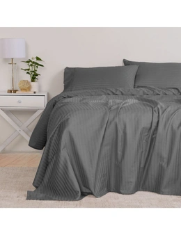 Kensington 1200TC Ultra Soft 100% Egyptian Cotton Striped Sheet Set