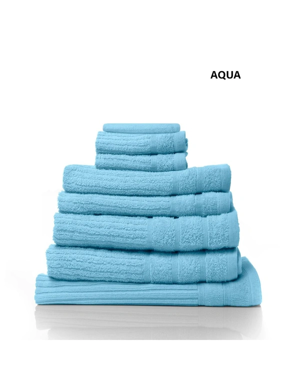 Royal Comfort Eden 600GSM 100% Egyptian Cotton 8-Piece Towel Pack, hi-res image number null