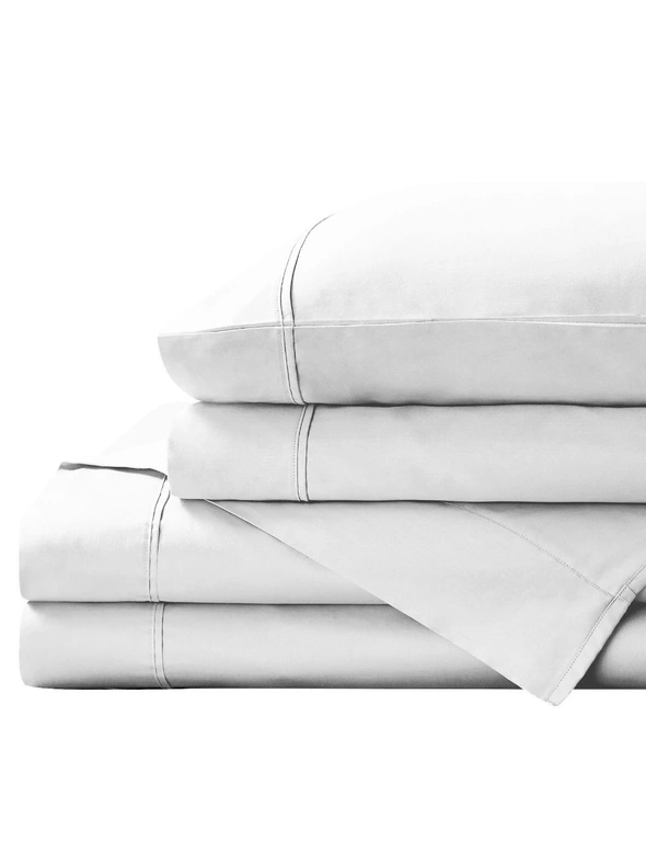 Royal Comfort 1500TC Cotton Rich Fitted Sheet Set - 4 Piece, hi-res image number null