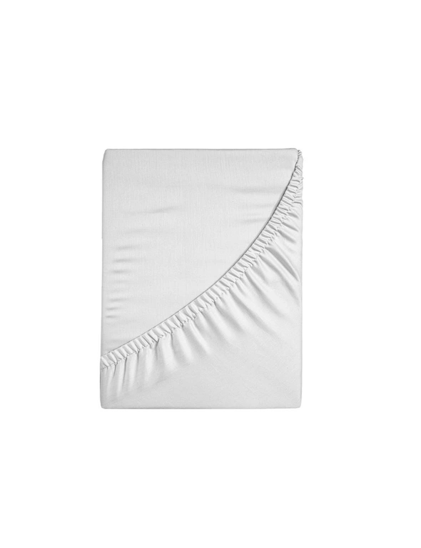 Royal Comfort 1500 TC Cotton Rich Fitted sheet 3 PC Set Queen-White, hi-res image number null