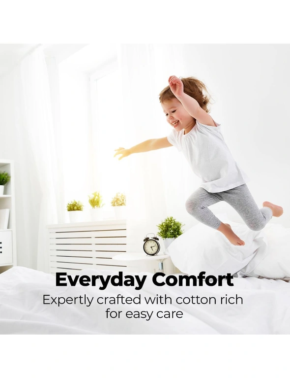 Royal Comfort 1500 TC Cotton Rich Fitted sheet 3 PC Set Queen