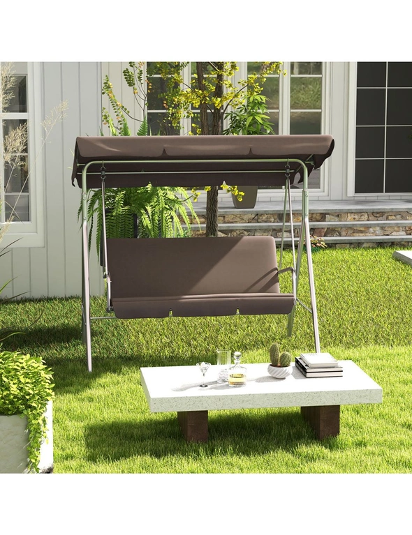 Milano Outdoor Steel Swing Chair, hi-res image number null