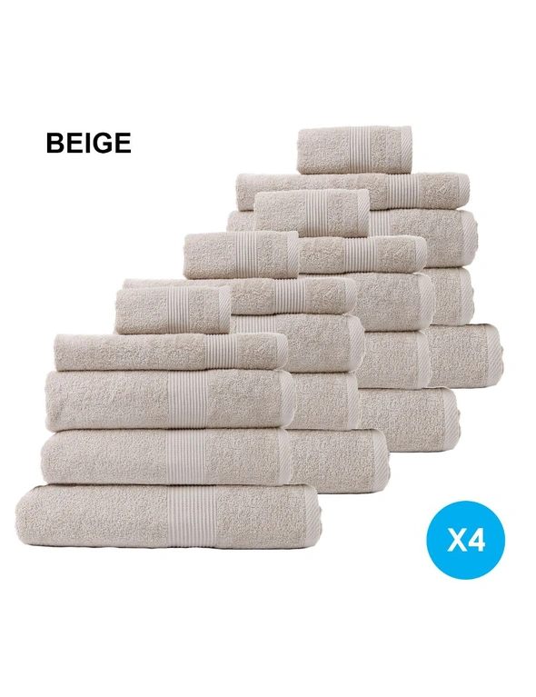 Royal Comfort Cotton Bamboo Towel 20pc Set, hi-res image number null