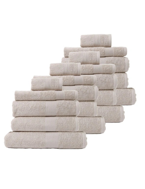 Royal Comfort Cotton Bamboo Towel 20pc Set, hi-res image number null