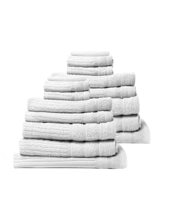 Royal Comfort Eden Egyptian Cotton 600 GSM 16 Piece Towel Pack, hi-res image number null