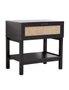 Casa Decor Tulum Rattan Bedside Table Drawers Table Nightstand Cabinet x 2, hi-res