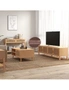 Casa Decor Santiago Rattan 3 Piece Living Room Set Console Coffee Table TV Unit, hi-res