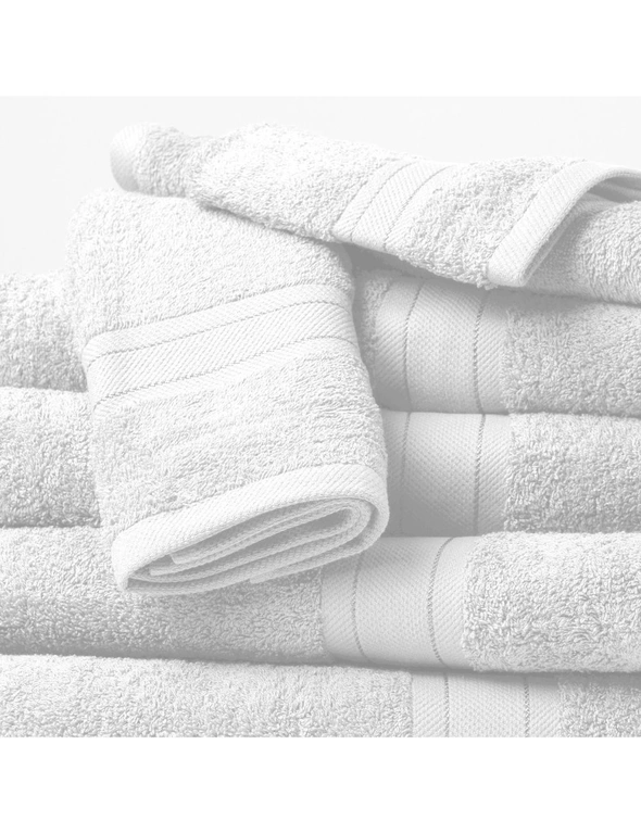 Royal Comfort 14 Piece Towel Set Mirage 100% Cotton Luxury Plush - White, hi-res image number null
