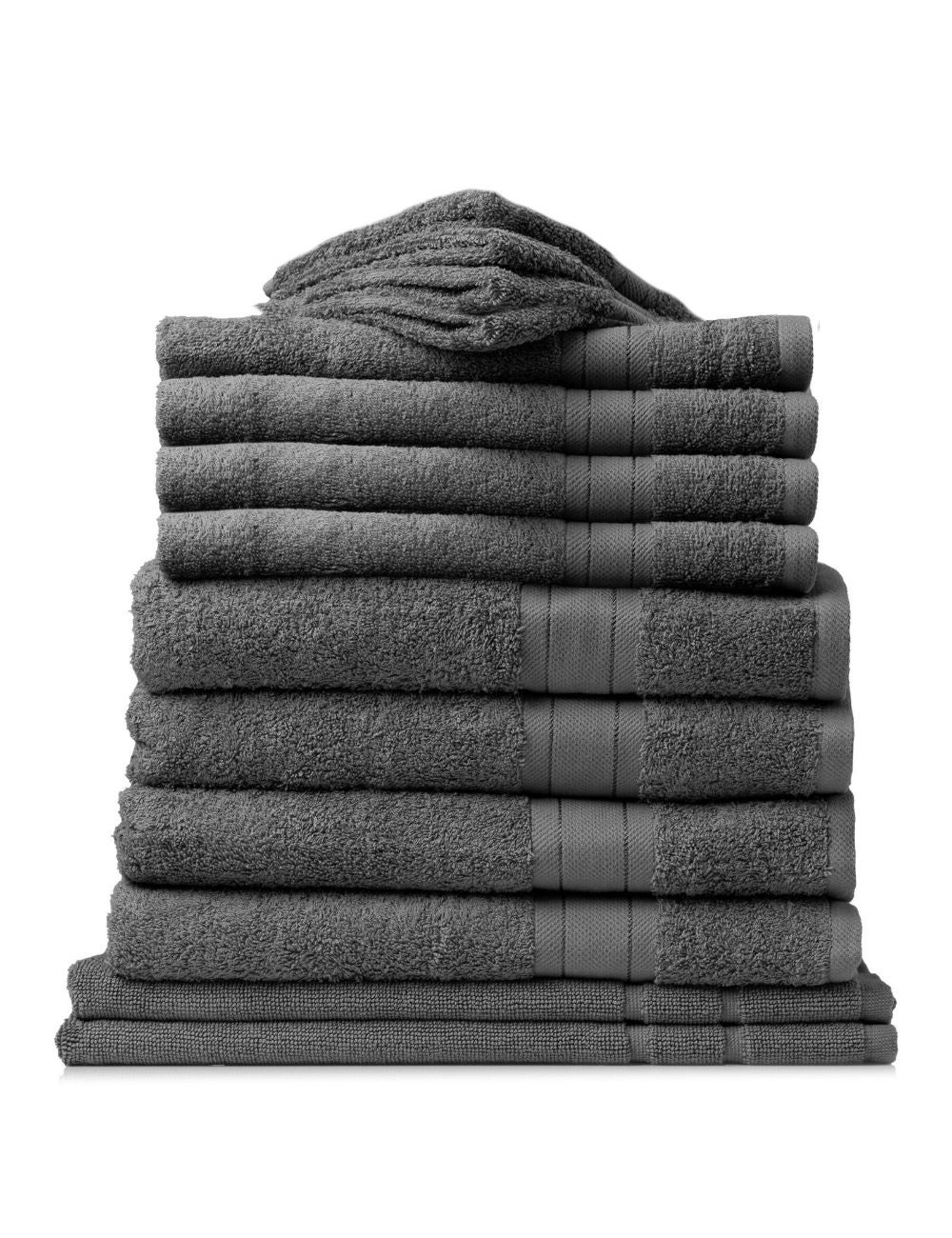 Royal Comfort 14 Piece Towel Set Mirage 100% Cotton Luxury Plush