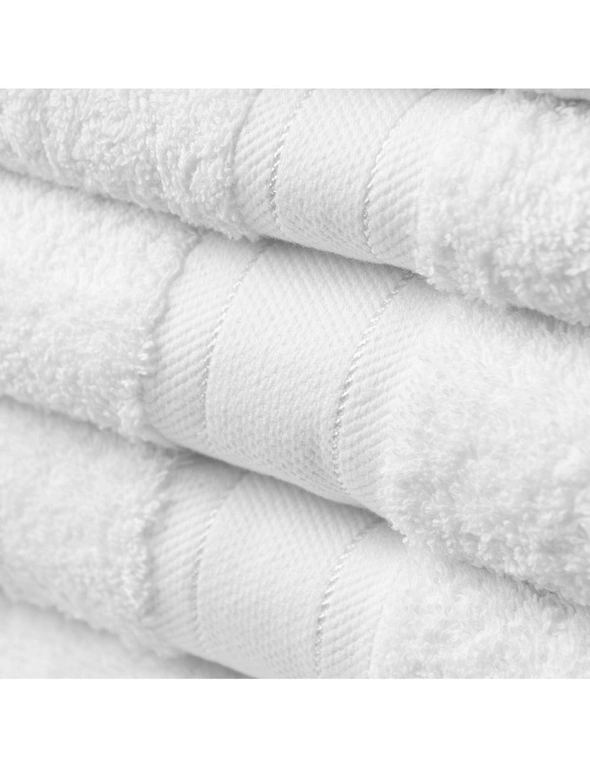 Royal Comfort 20 Piece Towel Set Regency 100% Cotton Luxury Plush - White, hi-res image number null