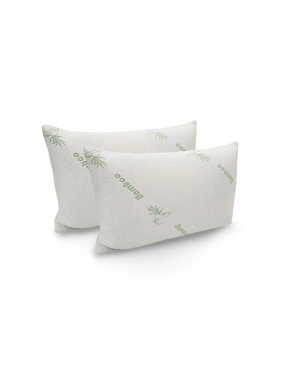 Royal Comfort Bamboo Blend Sheet Set 1000TC and Bamboo Pillows 2 Pack Ultra Soft, hi-res image number null