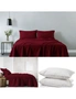 Royal Comfort 100% Cotton Soft Sheet Set And 2 Duck Feather Down Pillows Set, hi-res