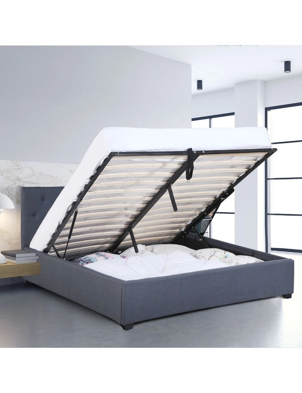Milano Decor Capri Bed Frame + Luxopedic Euro Top Mattress Bedroom Set, hi-res image number null