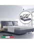 Milano Decor Capri Bed Frame + Luxopedic Euro Top Mattress Bedroom Set, hi-res