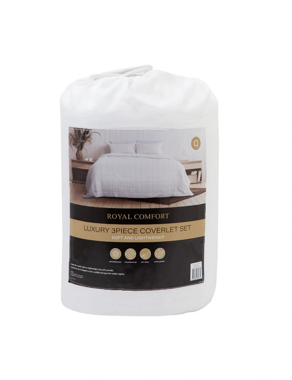 Royal Comfort Bedroom Set 1 x Comforpedic Mattress And Bed In A Bag Coverlet Set, hi-res image number null