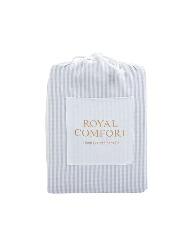 Royal Comfort Linen Bedding Set Linen Blend 4 Pce Sheet Set And Quilt Cover Set, hi-res image number null