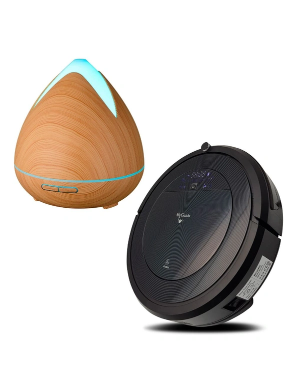 MyGenie ZX1000 Robotic Vacuum Cleaner with Bonus Aroma Diffuser with 3 Oils, hi-res image number null