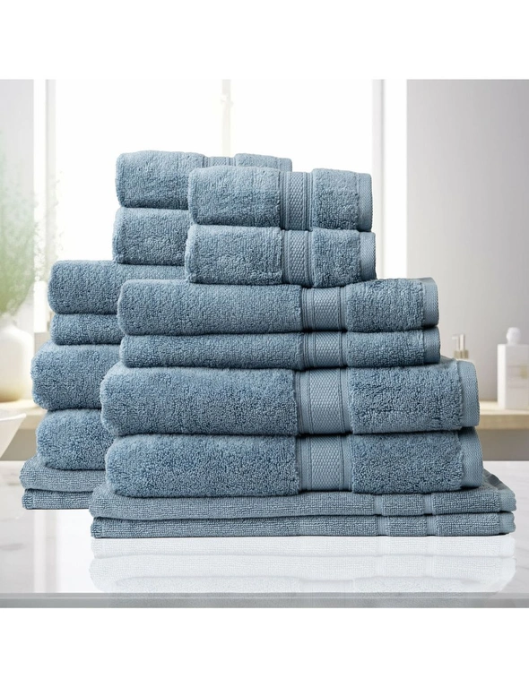 Royal Comfort Towel Set 100% Cotton Zero Twist Luxury Plush - White, hi-res image number null