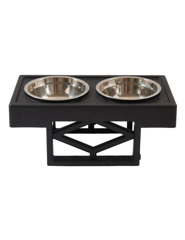 Furbulous Dual Pet Feeding Bowls and Stand with Adjustable Height, hi-res image number null