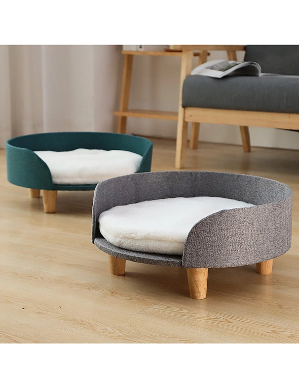 Furbulous Luxury Pet Sofa Bed Round Dog Cat Kitty Puppy Couch Soft Cushion Chair, hi-res image number null