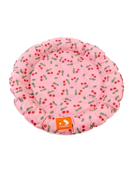 Furbulous 86cm Round Pet Cooling Bed Dog or Cat Non-Toxic Cooling Mat for Summer Pink