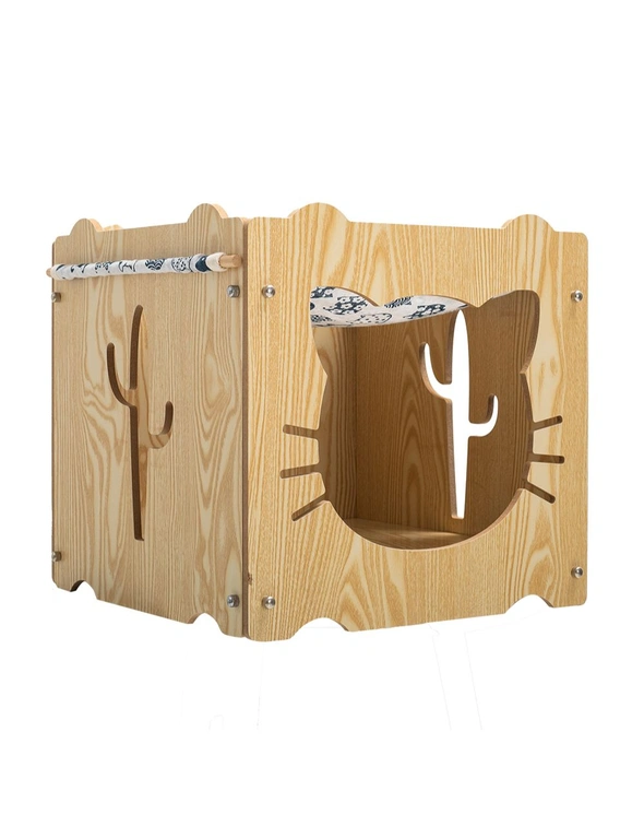 Furbulous Stackable Cat Box House and Cat Nap Hammock in Kitten Style, hi-res image number null