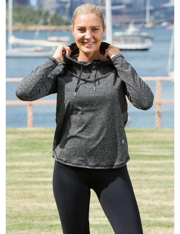 LaSculpte Women's Spliced Pullover Sports Hoodie, hi-res image number null