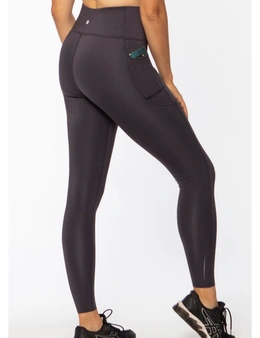 High Waist Yoga Pants Abdominal Control Exercise Women Running Yoga Tights Tummy  Control Workout Leggings-Black - Black