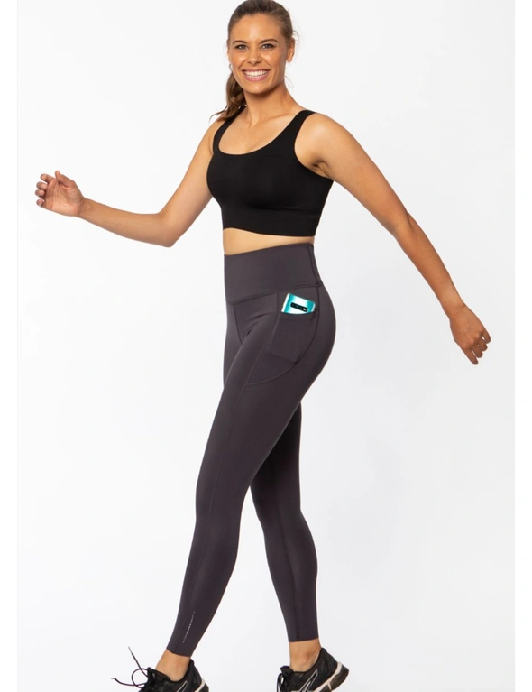 LaSculpte Women’s Tummy Control Recycled F/L Tights w Phone Pockets, hi-res image number null
