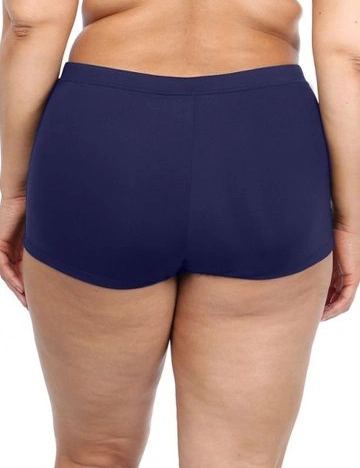 LaSculpte Women's Tummy Control Sustainable Boyleg Bikini Bottom - Navy, hi-res image number null