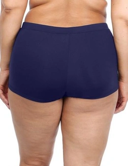 LaSculpte Women's Tummy Control Sustainable Boyleg Bikini Bottom - Navy