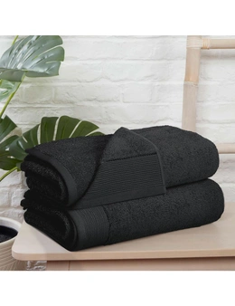 Bedding N Bath Pack Of 2 pcs Luxury Bath Towel 600 GSM (69cm x 137cm) - Charcoal